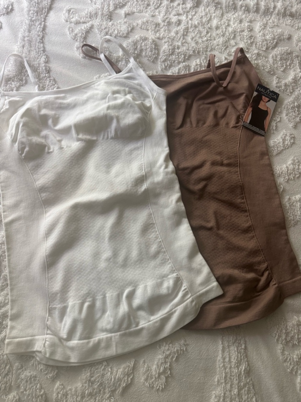 Ladies Shaping Cami Nautica Seamless NWT Size L Camisole Shapewear set of 2